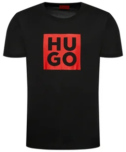 Koszulka z krótkim rękawem HUGO męski T-shirt r. M sportowa bawełniana - Koszulki męskie Koszulka z krótkim rękawem HUGO męski T-shirt r. M sportowa bawełniana - Koszulki męskie - miniaturka - grafika 1