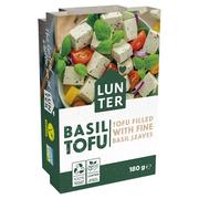Produkty wegańskie i wegetariańskie - Lunter Tofu z bazylią 180 g - miniaturka - grafika 1