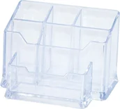 Przybory szkolne - Donau Przybornik na biurko Classic VII przeźroczysty - miniaturka - grafika 1