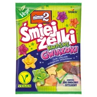 Żelki - Nimm2, żelki owocowe Śmiejżelki Kwaśne Gwiazdki, 90g - miniaturka - grafika 1
