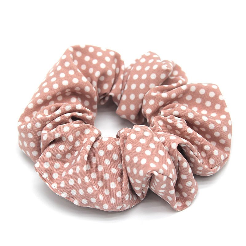 Gumka do włosów apaszka frotka scrunchies groszki