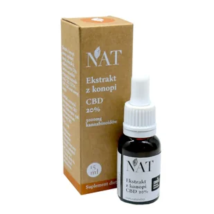 NATmedical NAT ekstrakt z konopi CBD 20% - 15 ml - Suplementy naturalne - miniaturka - grafika 1