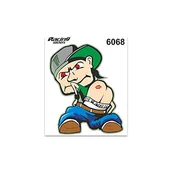 Akcesoria motoryzacyjne - Quattroerre 6068 naklejka Monello Kiss, 10 x 12 cm - miniaturka - grafika 1