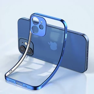 Joyroom New Beauty Series ultra cienkie przezroczyste etui z metaliczną ramką do iPhone 12 Pro Max złoty (JR-BP744) - Etui i futerały do telefonów - miniaturka - grafika 4