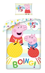 Peppa Pościel bawełniana Peppa 3Y41L8 3Y41L8 SAM  One size - Pościel dla dzieci - miniaturka - grafika 1