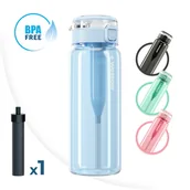 Butelki filtrujące - Wessper Activemax Clarti Butelka Filtrująca Wodę 680Ml Niebieska - miniaturka - grafika 1