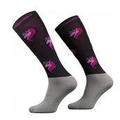 Skarpetki jeździeckie - Comodo Podkolanówki jeździeckie UNICORN - grafitowy - miniaturka - grafika 1