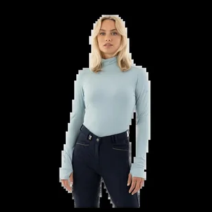 Koszulka ANKY Mockneck damska błękitna, rozmiar: M - Koszulki jeździeckie - miniaturka - grafika 1