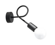 Sollux Lighting Lampa kinkiet Edison, czarny, 60 W