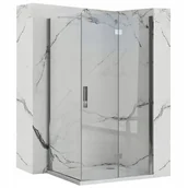 Kabiny prysznicowe - Rea Kabina prysznicowa Rea Molier Chrom 100x80 - miniaturka - grafika 1