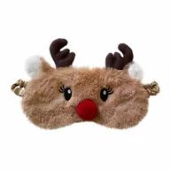 Ozdoby bożonarodzeniowe - Opaska na oczy Renifer - miniaturka - grafika 1