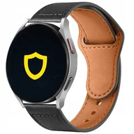 Akcesoria do smartwatchy - CZARNY PASEK SPACECASE SKÓRZANY DO FOSSIL Q EXPLORIST HR GEN 4 - miniaturka - grafika 1