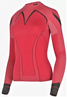 Koszulki sportowe damskie - Gatta Active, Koszulka damska, Thermo Plus Jolly, czerwony, rozmiar M - grafika 1