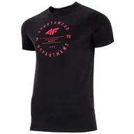 Koszulki męskie - Koszulka Męska 4f T-shirt Podkoszulek M1227 Limitowana Na Co Dzień L - miniaturka - grafika 1