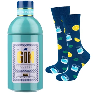 Skarpetki męskie kolorowe SOXO Gin w butelce -40–45 - Skarpetki męskie - miniaturka - grafika 1