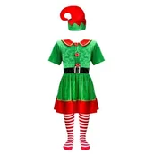 Stroje karnawałowe - Strój dla dzieci, Elfik Dziewczynka, rozmiar 128 - miniaturka - grafika 1