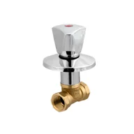 Zawory i kraniki - Zawór kulowy 3/4" podtynkowy Teknik 5907732092868 - miniaturka - grafika 1