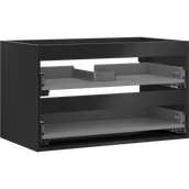 Szafki łazienkowe - Mexen Box-A korpus szafki podumywalkowej 80 cm, 2 szuflady, czarny mat - 91AX0-0800-470-2-71 - miniaturka - grafika 1