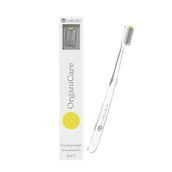 Szczoteczki do zębów - Biodegradowalna szczoteczka do zębów OrganiCare z ochroną antybakteryjną - Żółta - miniaturka - grafika 1