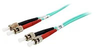 Patchcordy - Equip ST/ST FIBER OPT.PATCH C.-OM3.2 Multi-mode duplex Connector ceramic-ferrule cladding low smoke and zero halogen Cable spec I-VH 2 x 1G Cable jacket color orang (25224207) - miniaturka - grafika 1