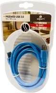 Kable - Kabel DPM USB 3.0 A - USB A 1,5 m Niebieski (5900672654301) - miniaturka - grafika 1
