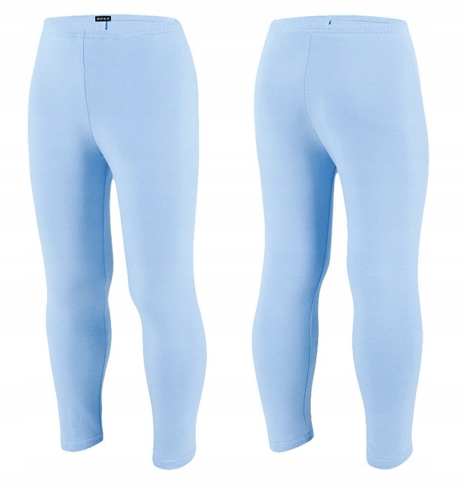 Bawełna Legginsy Getry Dziecięce 134, NIEBIESKI Leginsy