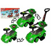 Jeździki dla dzieci - Mega Car Jeździk z Pchaczem 3w1 Zielony - miniaturka - grafika 1