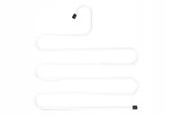 Wieszaki do szafy - Wieszak Biały Metalowy Na Spodnie Ręcznik Do Szafy Łazienki 5 Par - miniaturka - grafika 1