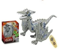 Zabawki interaktywne dla dzieci - Dinozaur RC szary ze skrzydłami 182204 - miniaturka - grafika 1