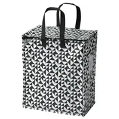 Torby i wózki na zakupy - Torba Na Zakupy Pranie Knalla Czarno-Biała 47L - miniaturka - grafika 1