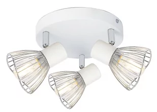 Candellux Lampa sufitowa reflektorek FLY PLAFON PLAFON 3X40W E14 BIAŁY CHROM 98-61980 - Lampy sufitowe - miniaturka - grafika 1