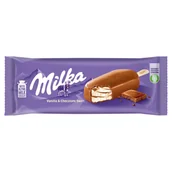 Lody i desery lodowe - Milka Lody waniliowe z kawałkami polewy z czekoladą mleczną 90 ml - miniaturka - grafika 1