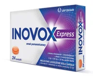 Przeziębienie i grypa - US Pharmacia SP Z O.O Inovox Express o smaku pomarańczowym 24 pastylki - miniaturka - grafika 1