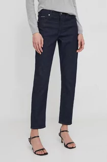 Spodnie damskie - Calvin Klein jeansy damskie kolor granatowy - grafika 1
