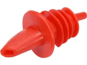 Akcesoria i części AGD - KOREK Z RURKĄ PLASTIKOWY CZERWONY - miniaturka - grafika 1