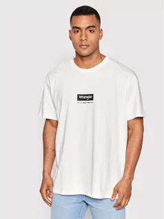 Koszulki męskie - Wrangler T-Shirt W748EJ737 Biały Regular Fit - grafika 1