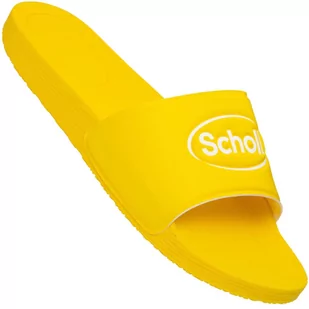 Sportowe antypoślizgowe profilowane klapki basenowe Scholl WOW : Kolor - Żółty, Rozmiar_SCHOLL - 39 - Akcesoria do rehabilitacji - miniaturka - grafika 1