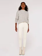 Swetry damskie - Apricot Sweter w kolorze jasnoszarym - miniaturka - grafika 1