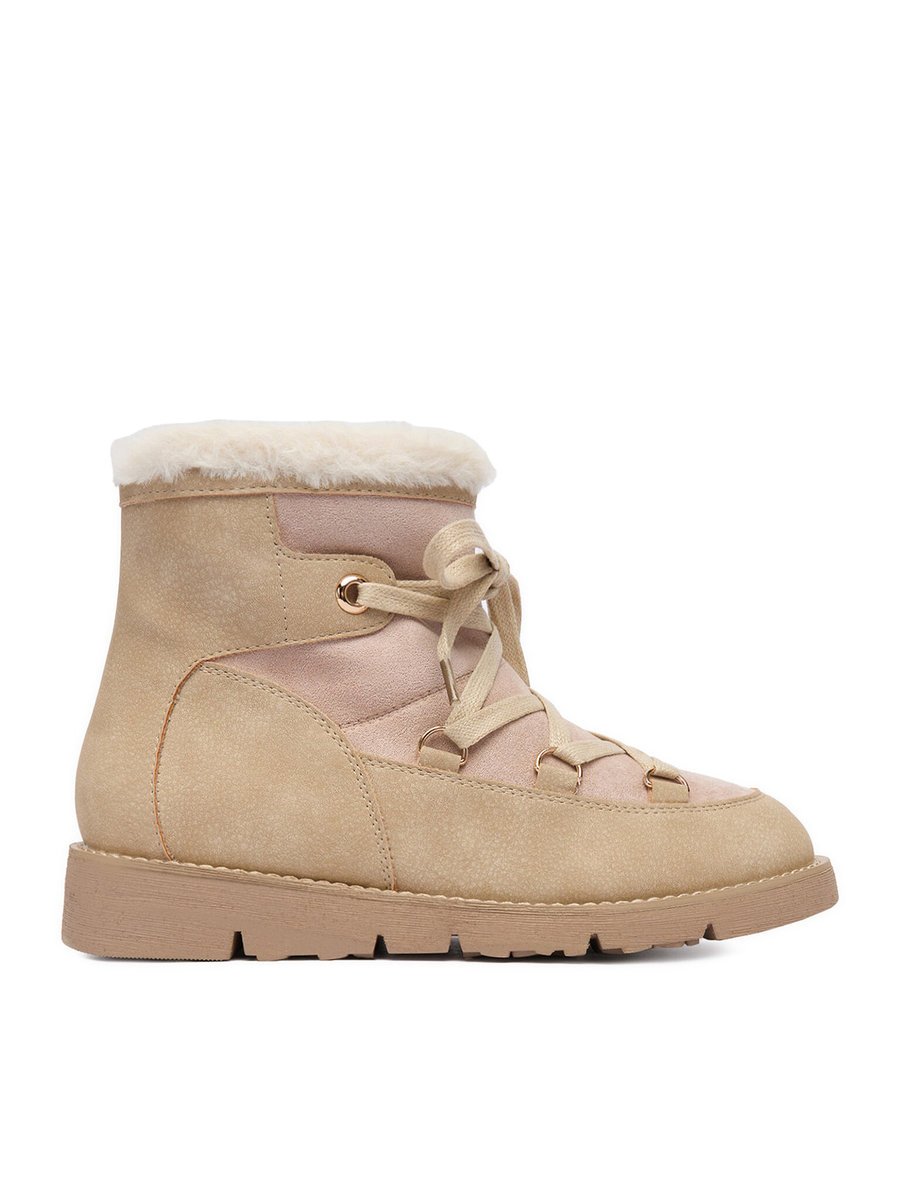 Deezee Śniegowce Damskie Beżowy 17125-1-BEIGE