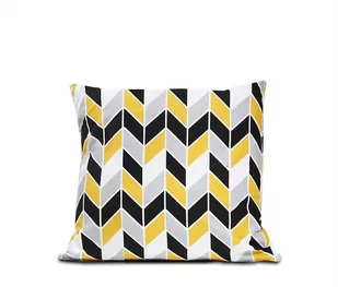 Poszewka 40x40 bawełniana Geometric Yellow - Poszewki na poduszki - miniaturka - grafika 1