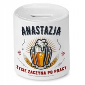 Skarbonki - Skarbonka Dla Anastazji na Urodziny na Prezent z Nadrukiem ze Zdjęciem + Opakowanie na prezent (wzór 02) - miniaturka - grafika 1