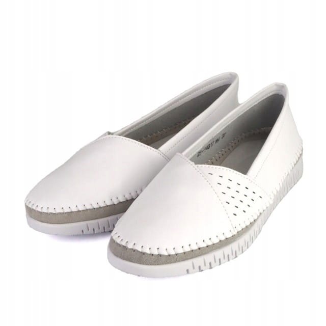 Mokasyny półbuty damskie Cambell 25-14317WH skóra r.40