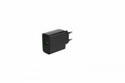 Ładowarki do telefonów - Ładowarka PowerDelivery USB-A USB-C 20W Czarna - miniaturka - grafika 1