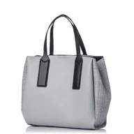 Torebki damskie - Torebka MONNARI Czarny Kuferek Listonoszka z Logo - miniaturka - grafika 1