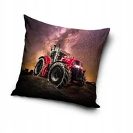 Poszewki na poduszki - Poszewka 40x40 dekoracyjna MIĘKKI VELVET dla dzieci i młodzieży Traktor - miniaturka - grafika 1