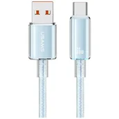 Kable USB - Kabel USB-A - USB-C USAMS Cloud Series US-SJ658 66W 1.2 m Niebieski - miniaturka - grafika 1
