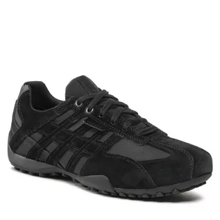 Półbuty męskie - Sneakersy Geox Uomo Snake U4207K 022EK C9270 Black/Anthracite - grafika 1