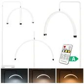 Lampy kosmetyczne - Lampa kosmetyczna podłogowa bezcieniowa Moon led do zabiegów kosmetycznych biała - miniaturka - grafika 1