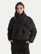 Kurtki damskie - Calvin Klein Kurtka puchowa LV044D518G Czarny Regular Fit - miniaturka - grafika 1