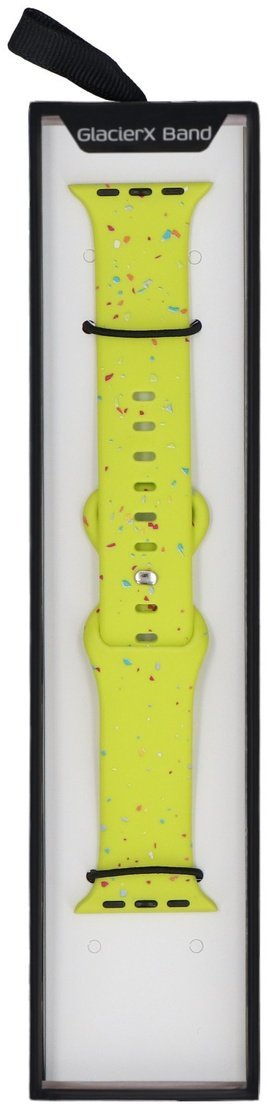 GlacierX pasek do smartwatcha Silicone Loop Band Limeade Sprinkle do Apple Watch 38/40/41mm Limonkowy multikolor